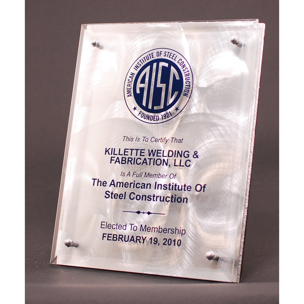 Floating Frame Plaque Glass Floating Plaque